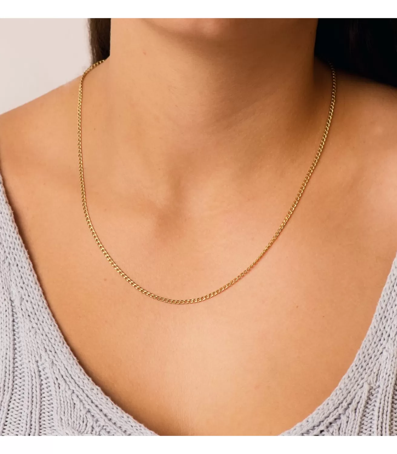 Cadena Barbada 2 Mm Oro 18K 60 Cm<Alda Joyeros Fashion