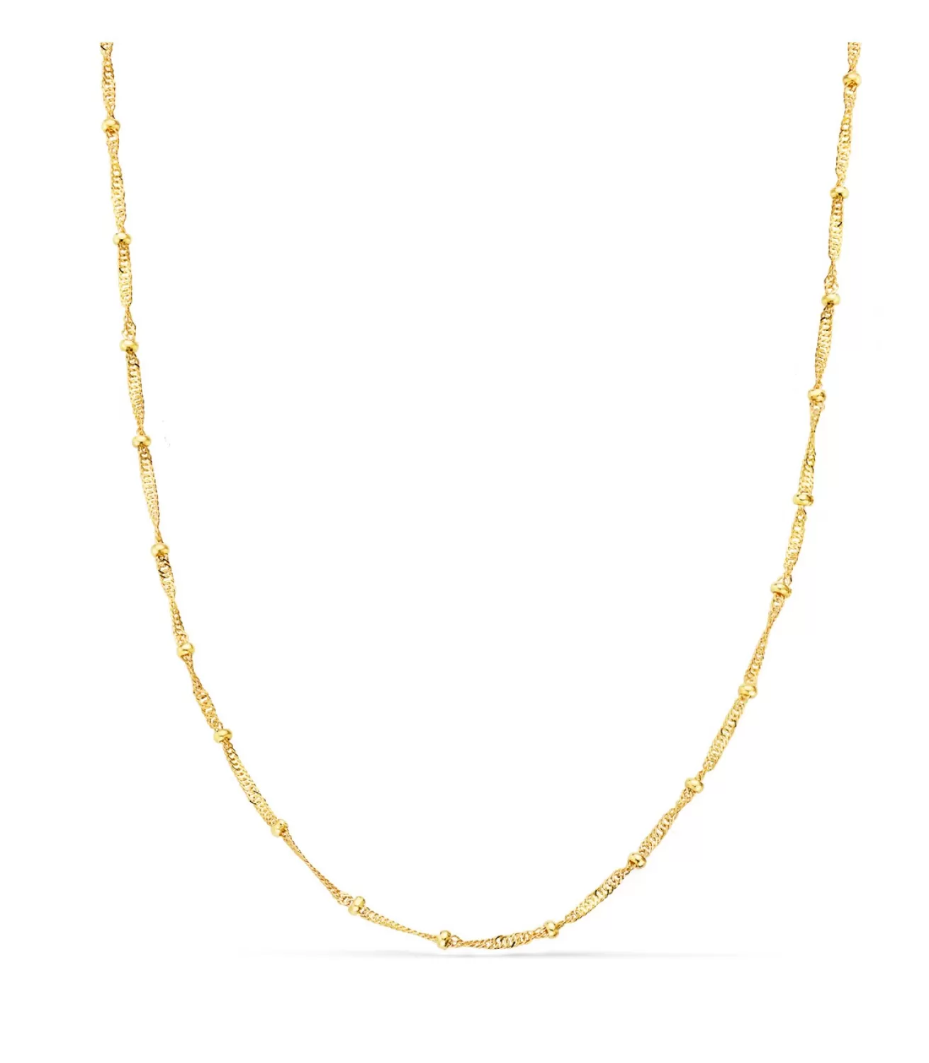 Cadena Bolitas Singapur Oro 18K 1,2 Mm 40Cm<Alda Joyeros Cheap
