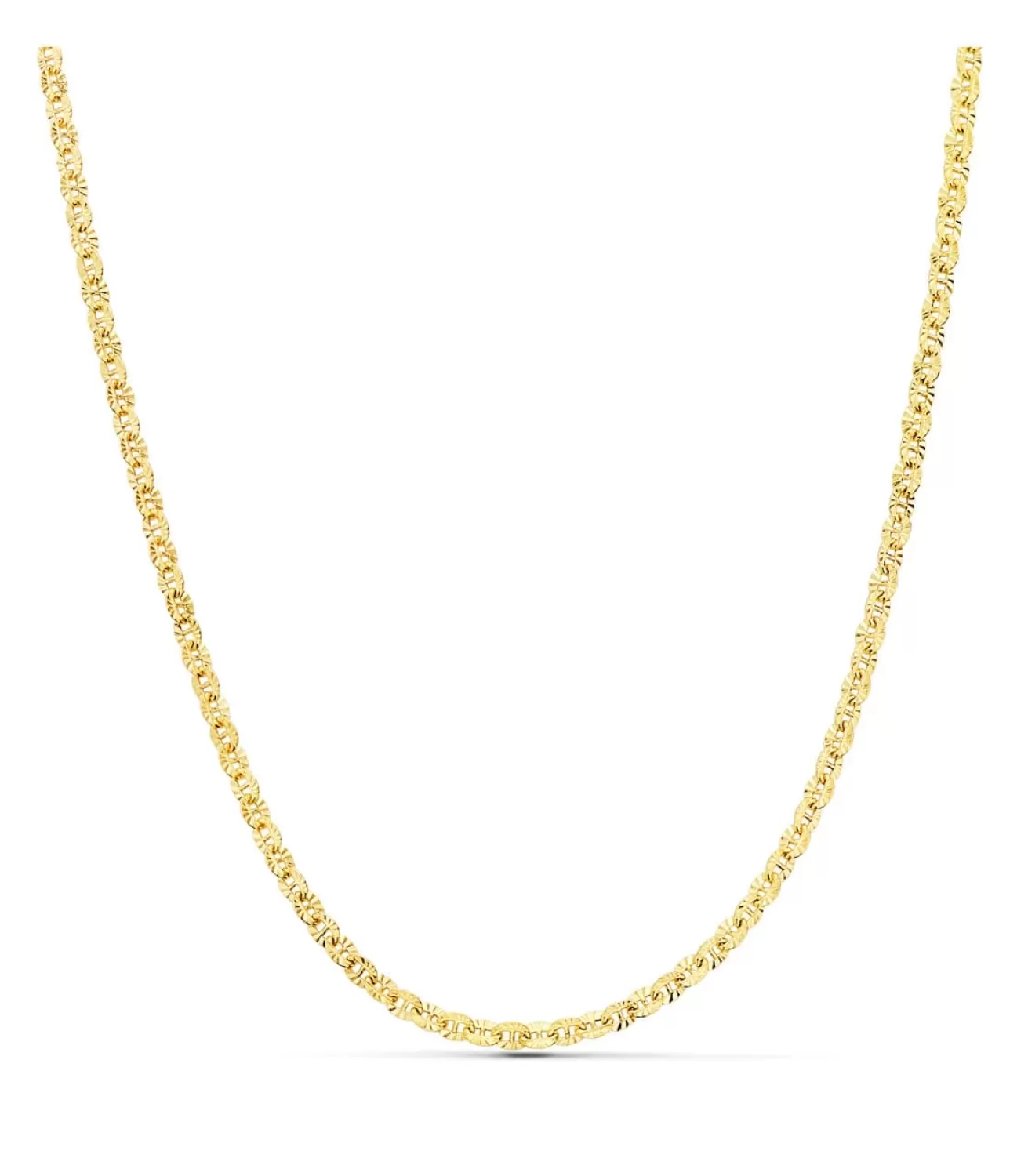 Cadena Coraggio Oro 18K 2Mm 45Cm<Alda Joyeros Shop