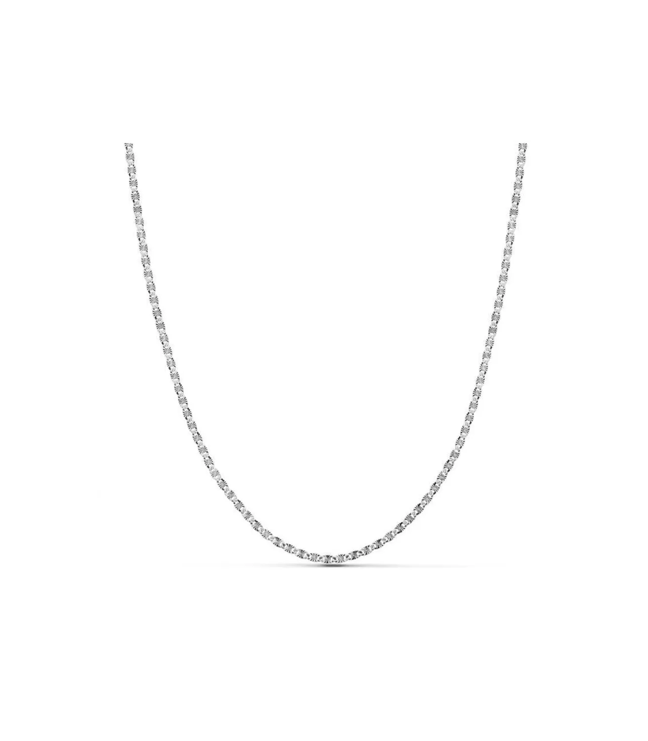 Cadena Diamantada 2 Mm Oro Blanco 18 Ktes 45 Cm<Alda Joyeros Outlet