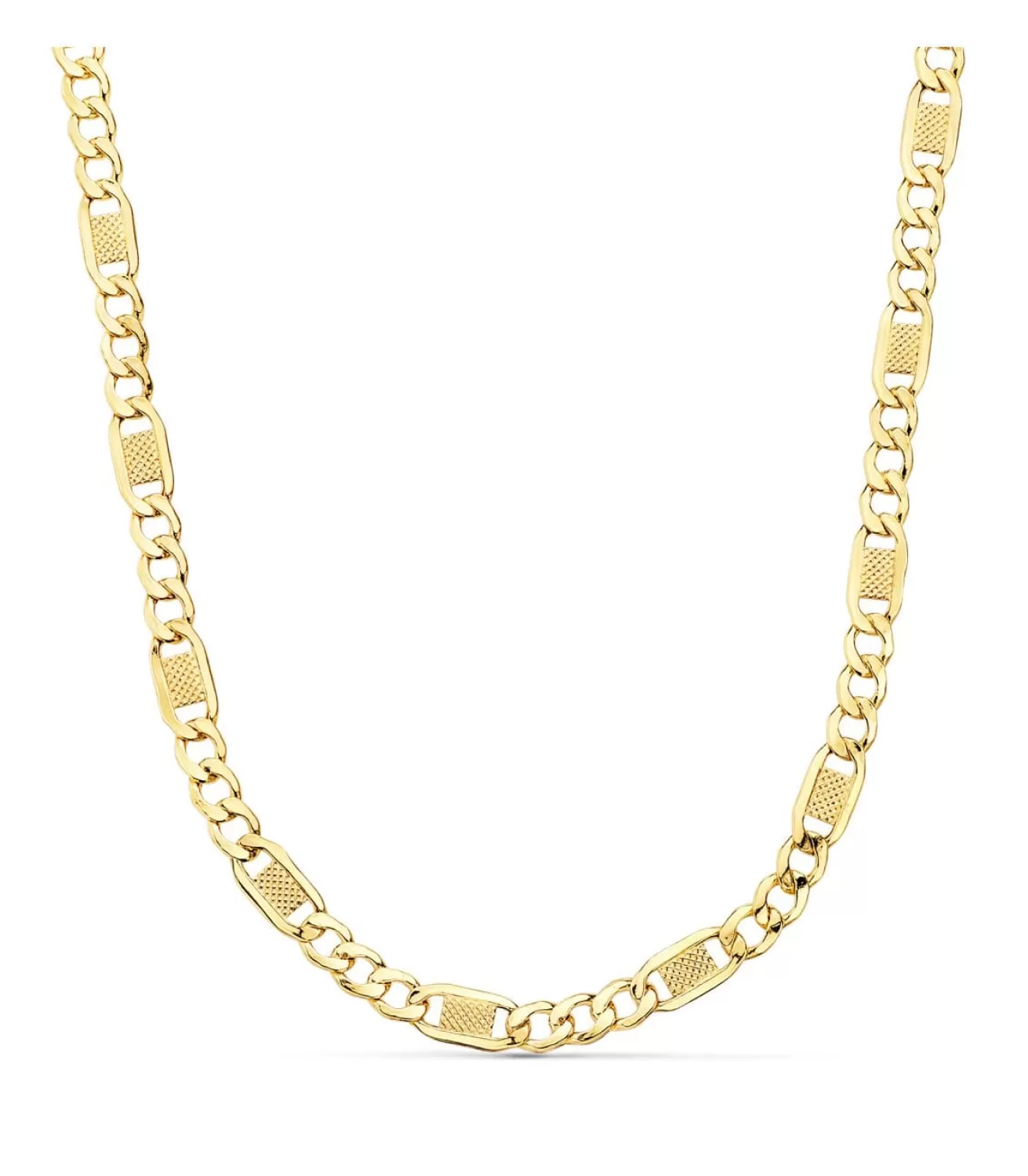 Cadena Figaro Tallada Oro Amarillo 18K 5 Mm 60Cm<Alda Joyeros Sale
