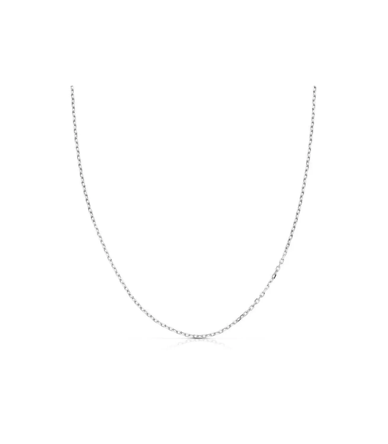 Cadena Forzada 18 K Oro Blanco 40 Cm<Alda Joyeros Discount