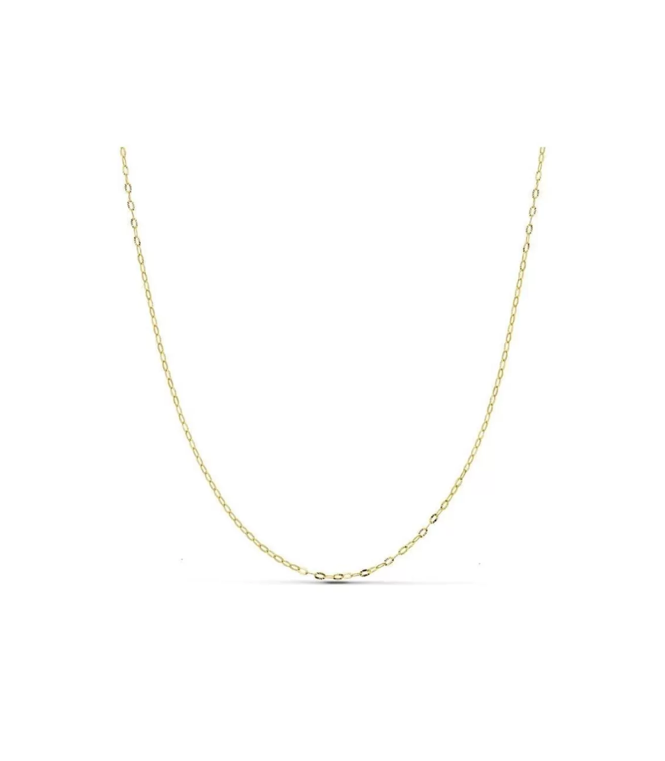 Cadena Forzada Diamantada 18K 1Mm 50Cm<Alda Joyeros Best