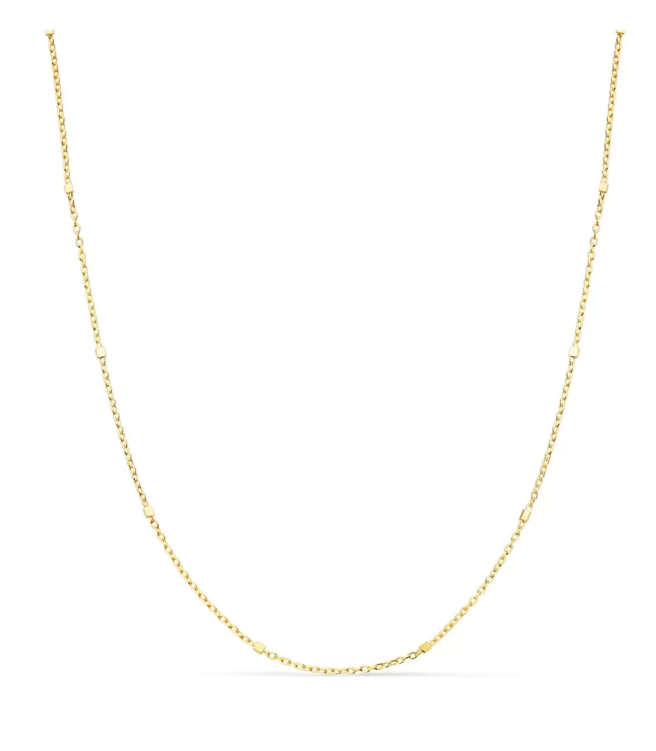 Cadena Forzada Oro 18K Cubos 1 Mm 40Cm<Alda Joyeros Cheap