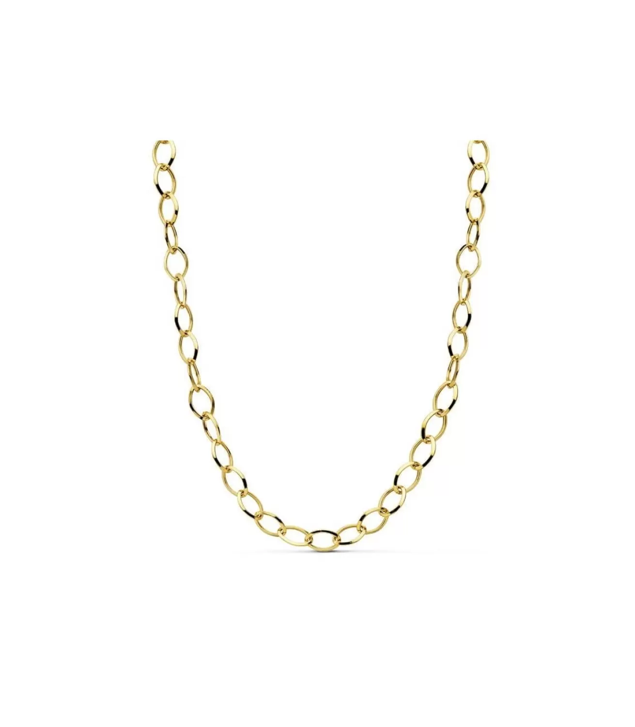 Cadena Oro 18K. Eslabon Oval. 45Cm<Alda Joyeros Discount