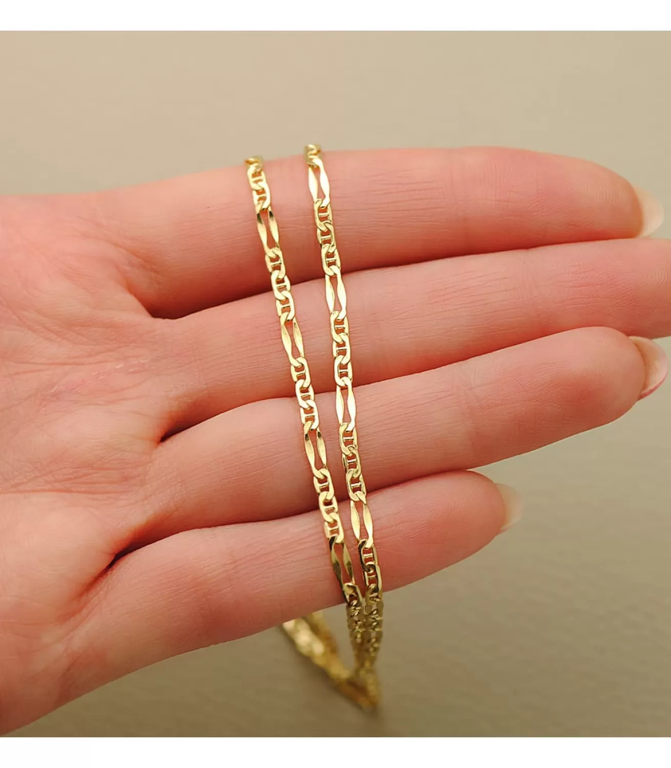 Cadena Oro 18K Figaro Ancla 2 Mm 60 Cm<Alda Joyeros Hot