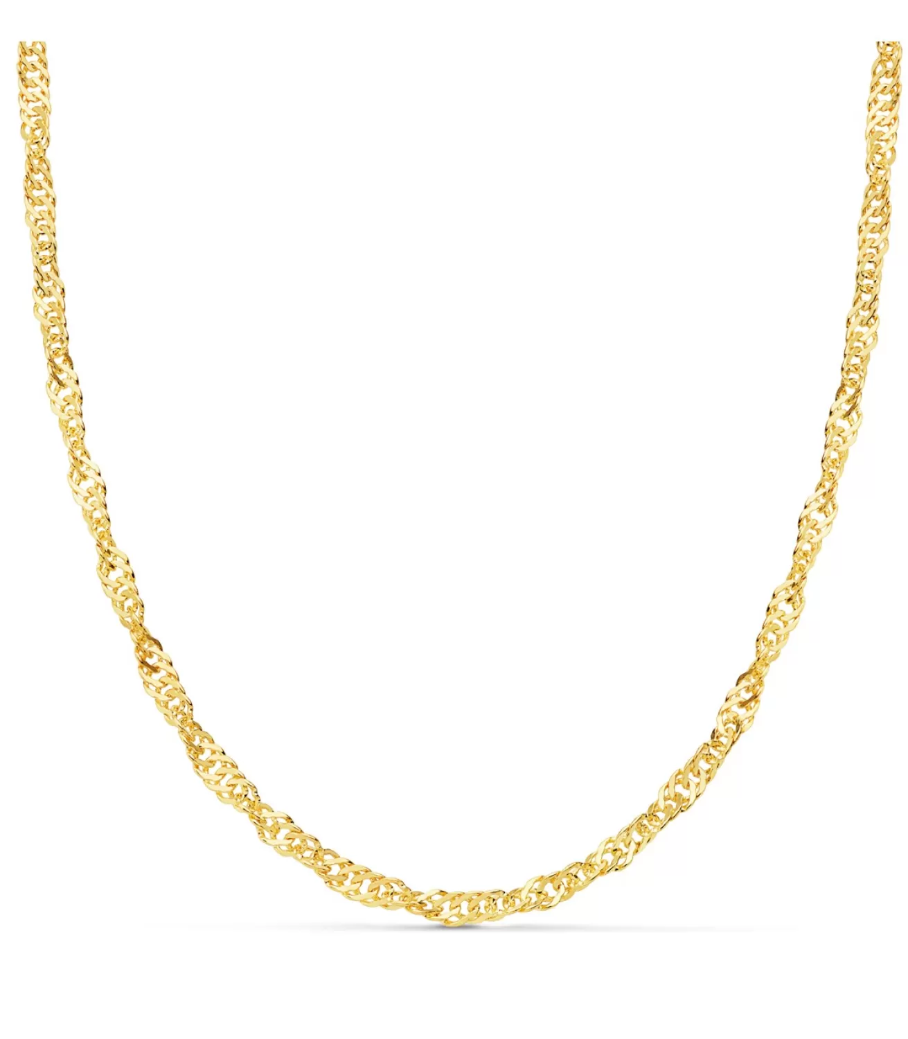 Cadena Singapur Oro Amarillo 18K 4Mm 50Cm<Alda Joyeros Shop