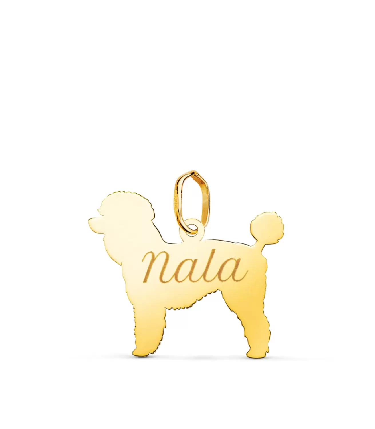 Caniche Colgante Personalizado Perro Oro 18K<Alda Joyeros Online