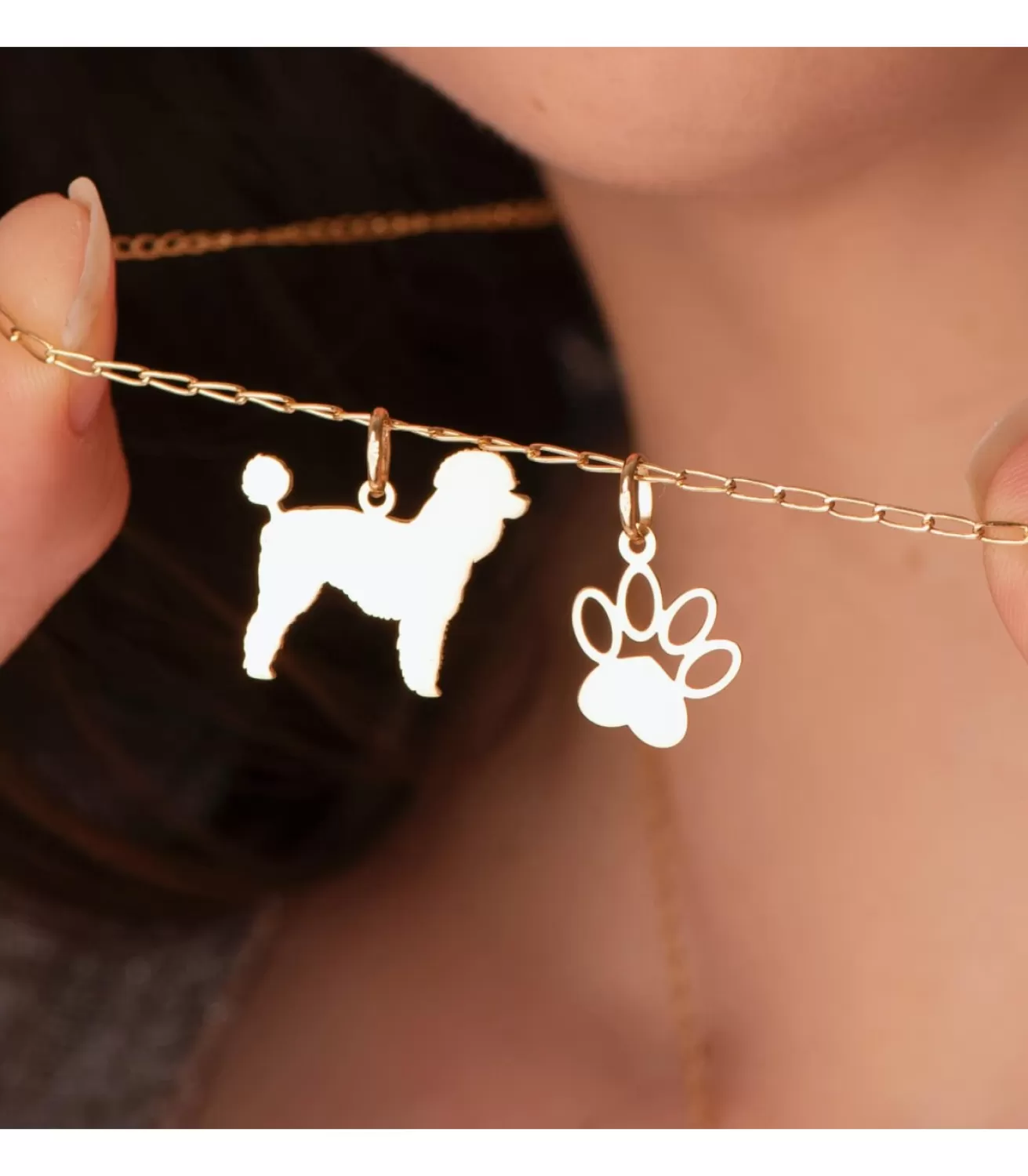 Caniche Colgante Personalizado Perro Oro 18K<Alda Joyeros Online