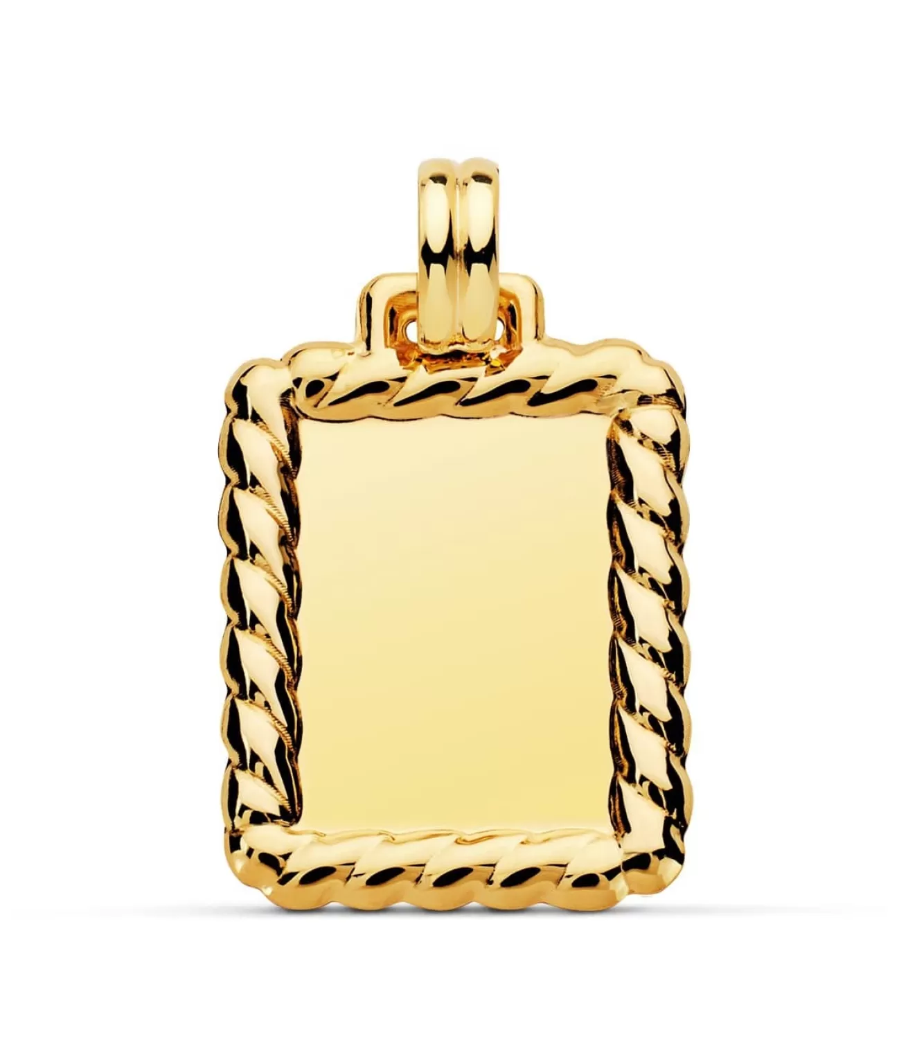 Chapa Labrada Colgante Oro 18 Ktes 28 Mm<Alda Joyeros Cheap