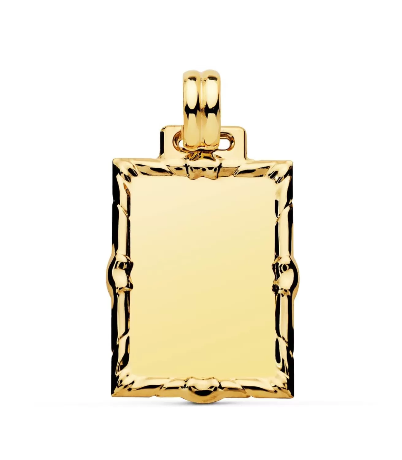 Chapa Rectangular Colgante Oro 18K 26 Mm<Alda Joyeros Cheap