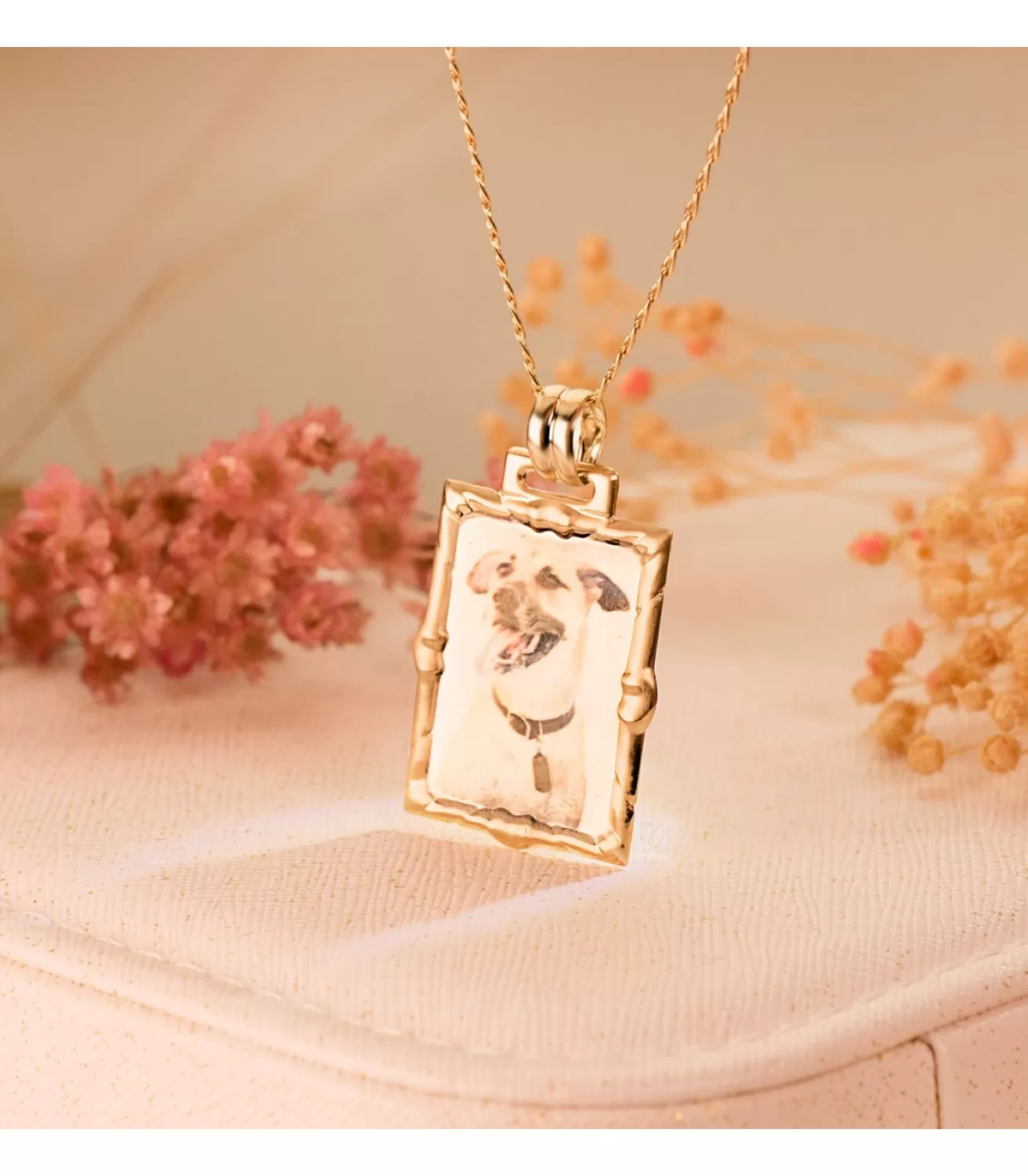 Chapa Rectangular Colgante Oro 18K 26 Mm<Alda Joyeros Cheap