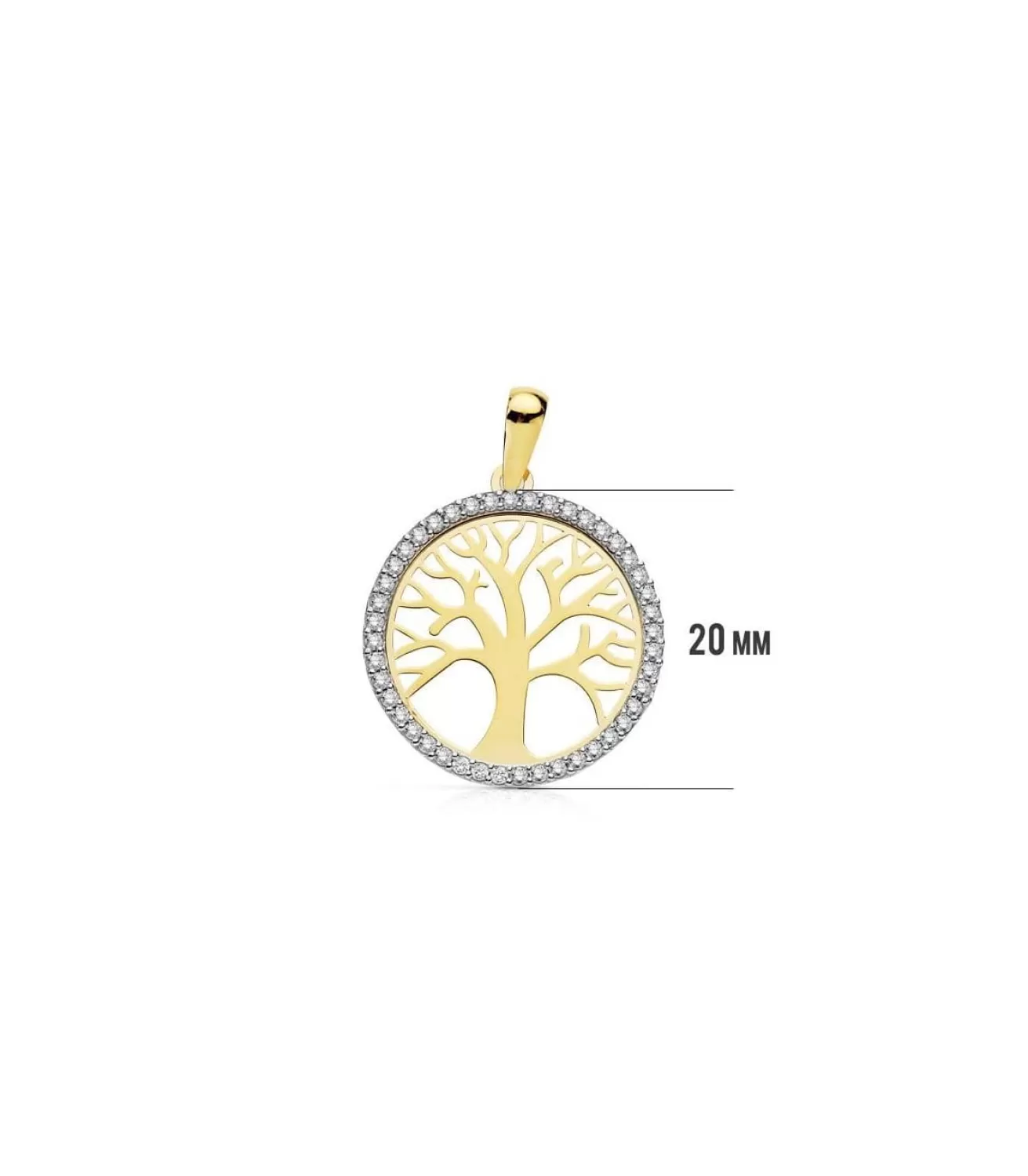 Colgante Arbol De La Vida 18 Ktes 20 Mm<Alda Joyeros Best