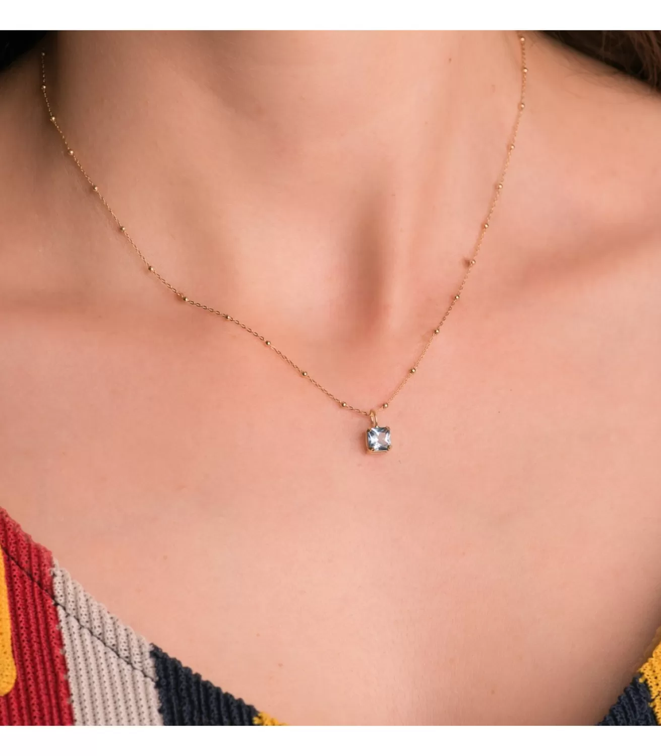 Colgante Bella Oro 18K Aguamarina<Alda Joyeros New