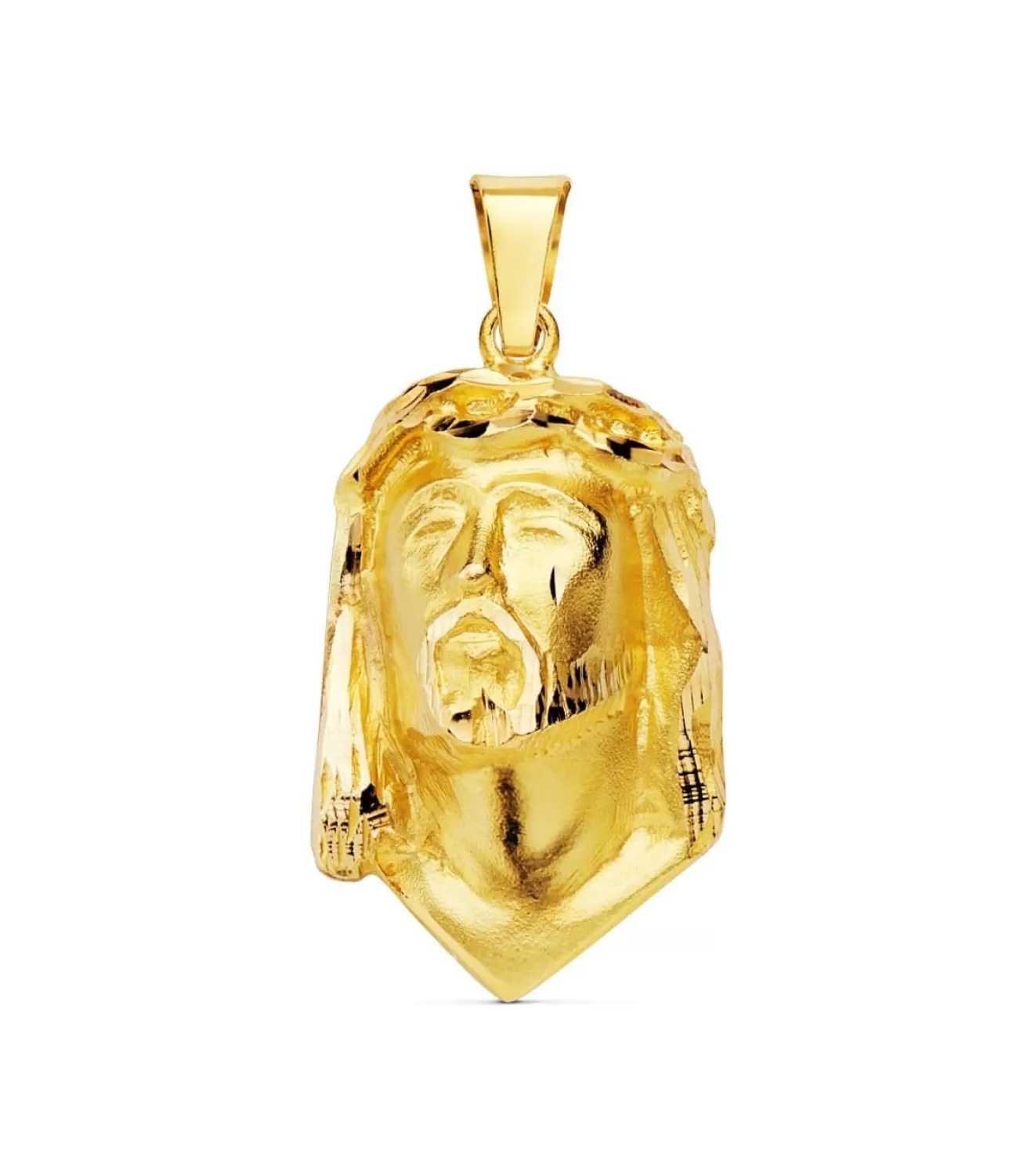 Colgante Busto Cristo Lagrima Oro Amarillo 18K 28 Mm<Alda Joyeros Outlet