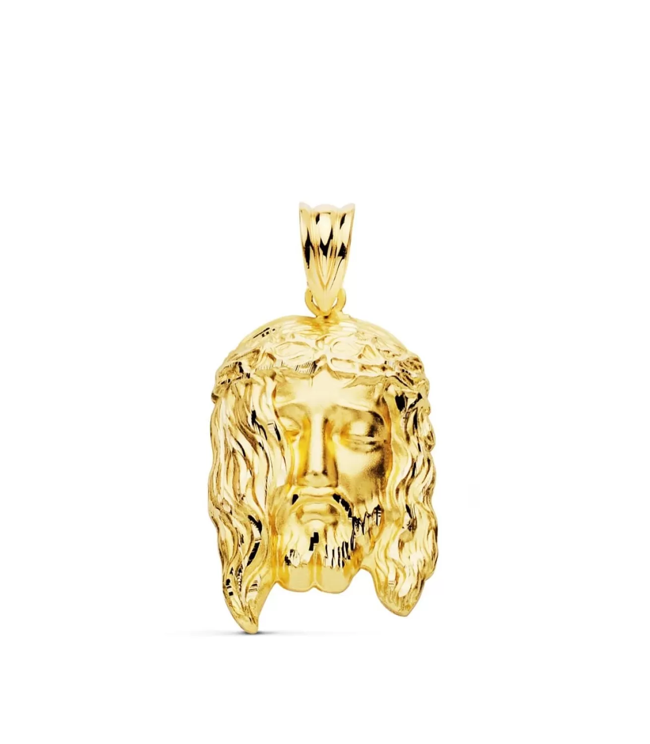 Colgante Cabeza Cristo Oro Amariilo 18K 23Mm<Alda Joyeros Cheap