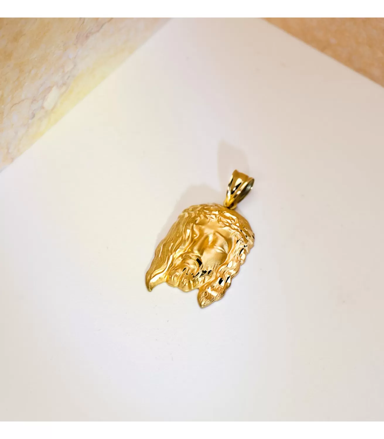 Colgante Cabeza Cristo Oro Amarillo 18K 27Mm<Alda Joyeros Shop
