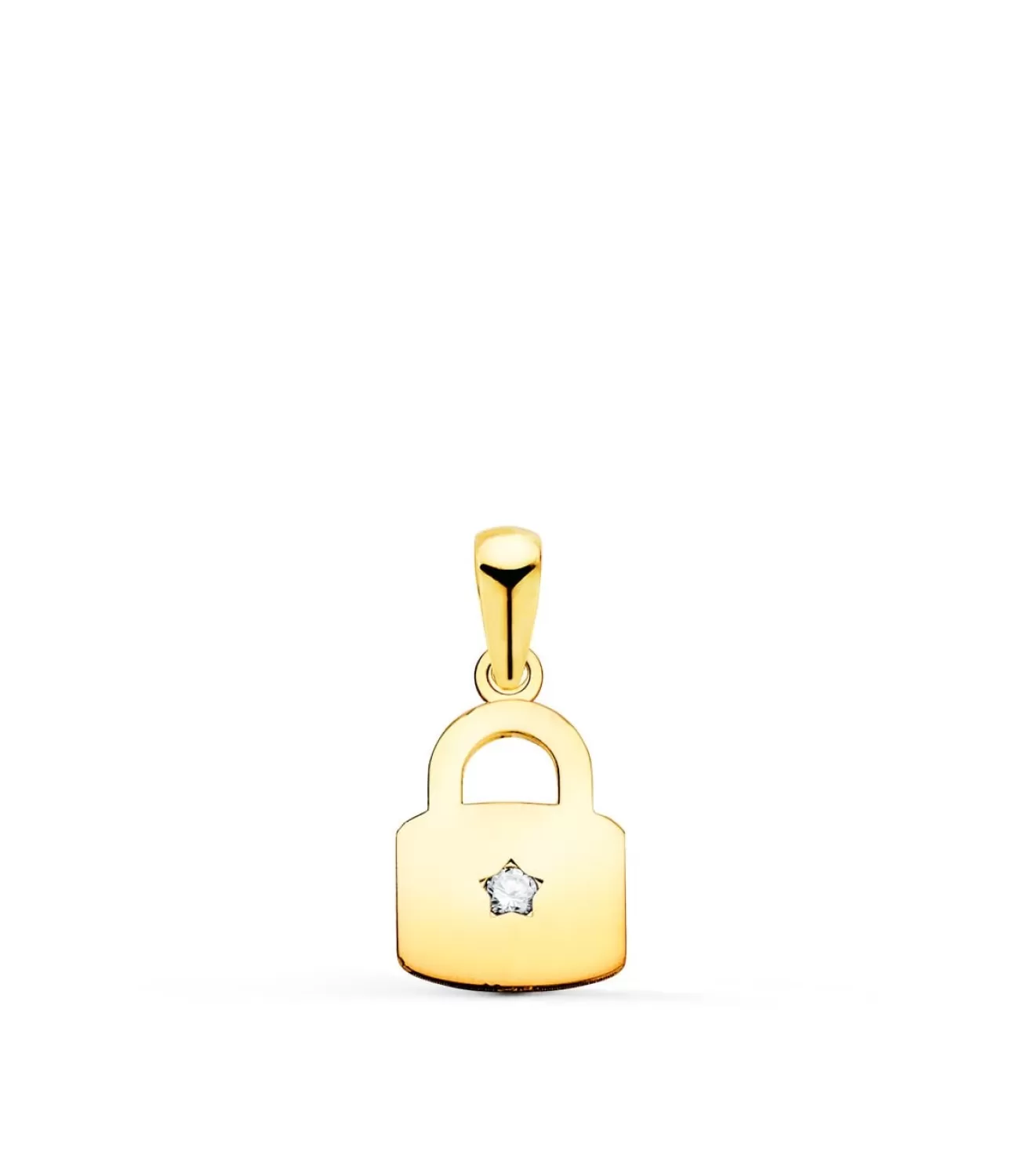 Colgante Candado Oro Amarillo 18K<Alda Joyeros Best Sale