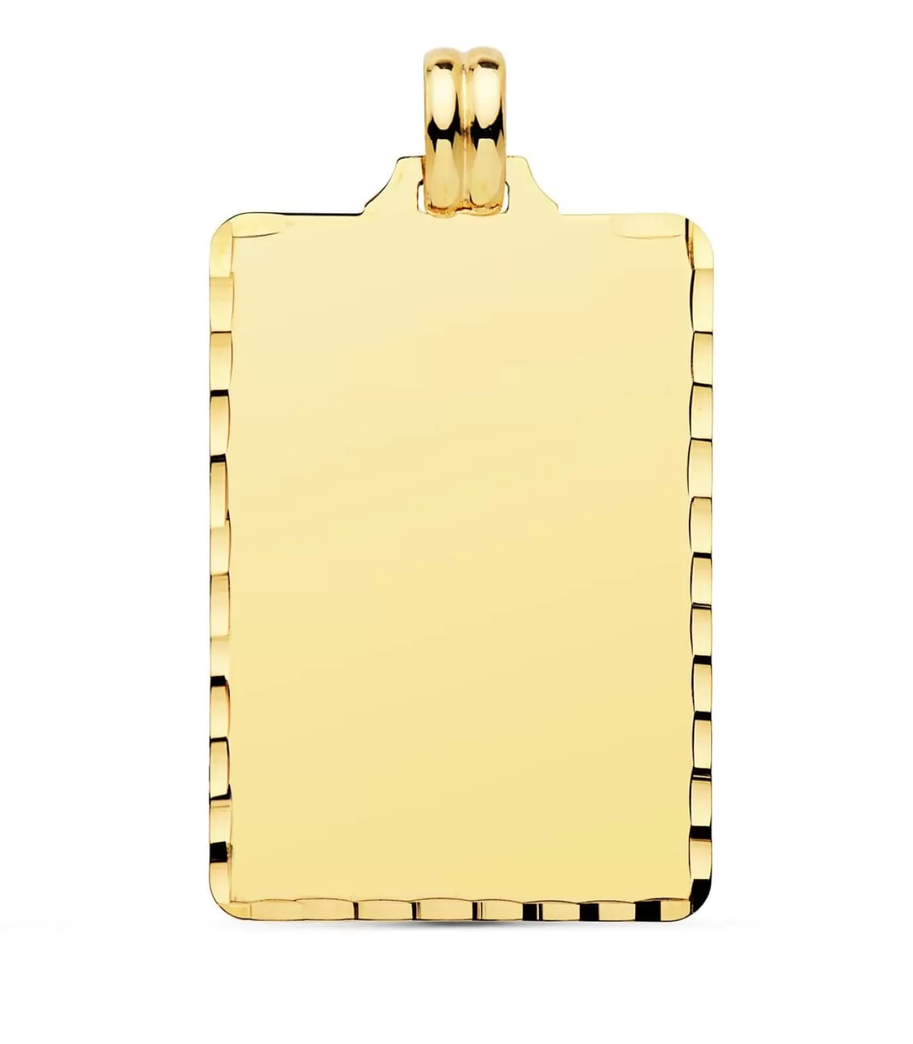Colgante Chapa Rectangular Oro 18K 34 Mm<Alda Joyeros Discount