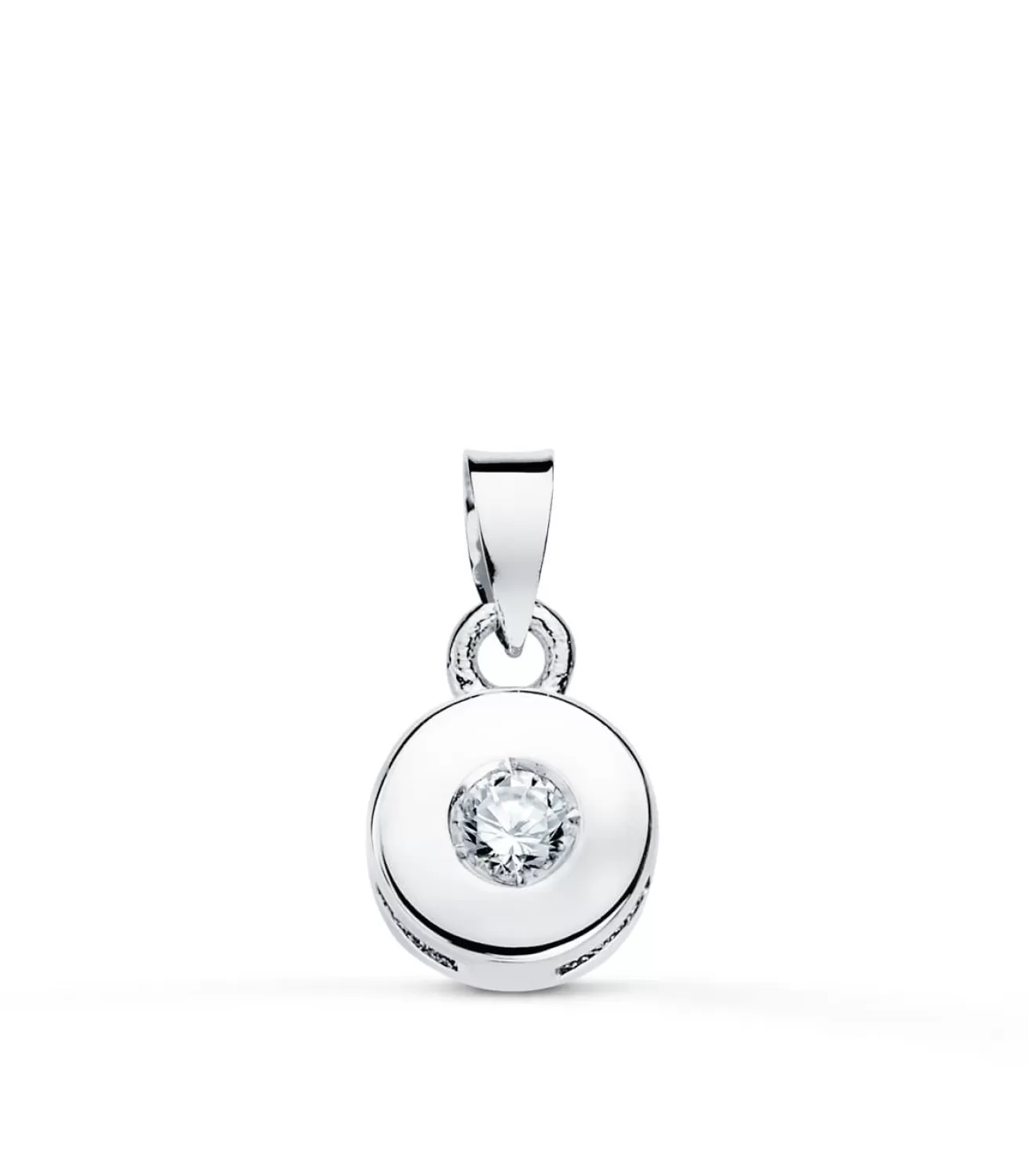 Colgante Chaton Diamante 0.050 Qtes. Ob 18K<Alda Joyeros Online