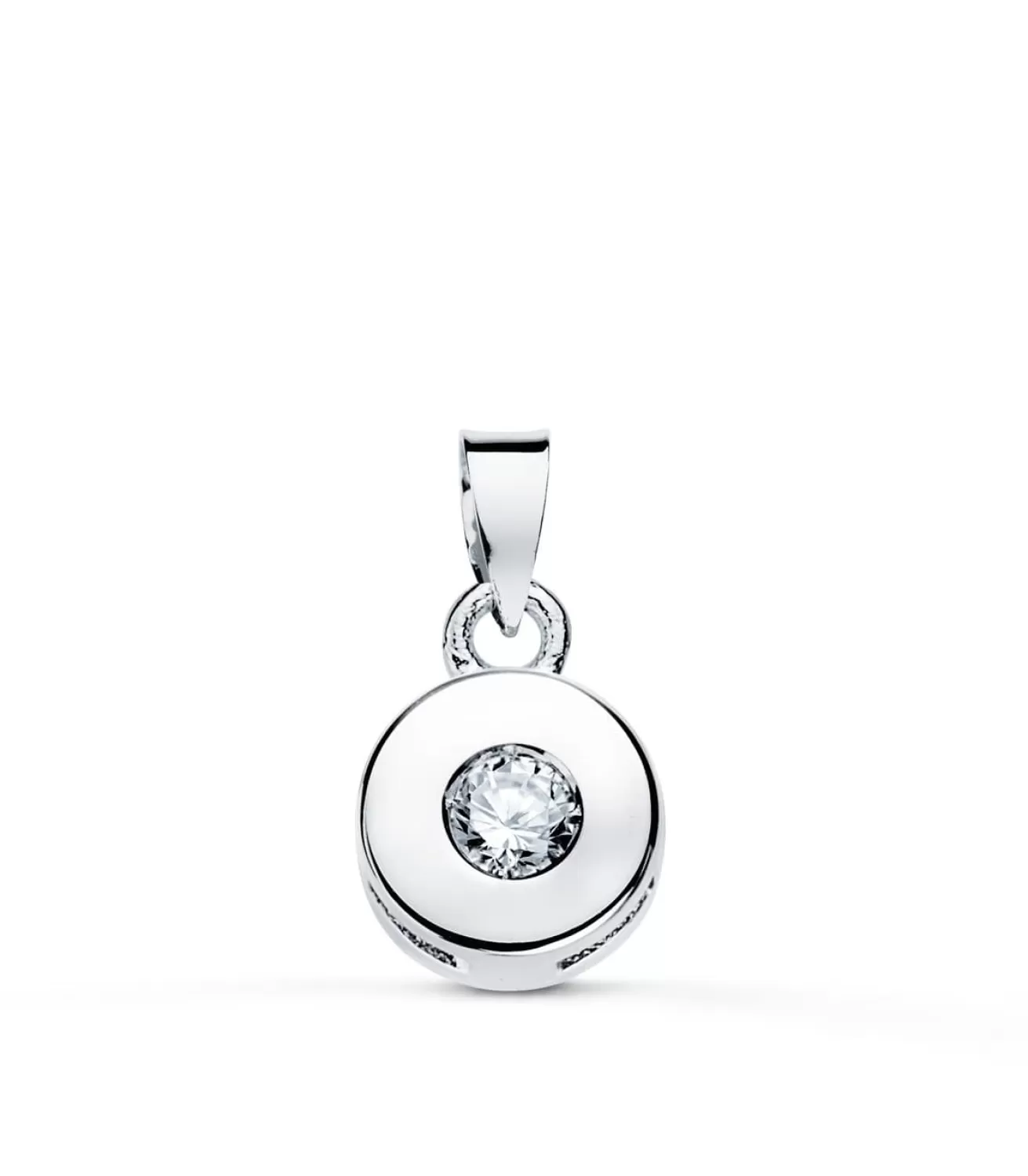 Colgante Chaton Diamante 0.065 Qtes. Ob 18K<Alda Joyeros Clearance