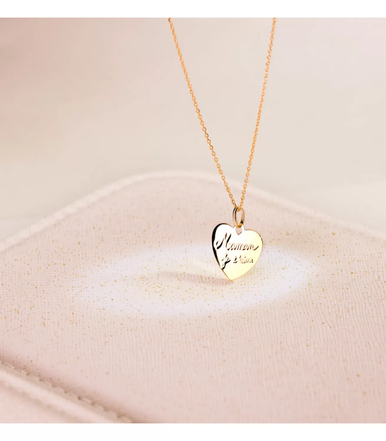 Colgante Corazon Maman Je T'Aime Oro 9K<Alda Joyeros Outlet