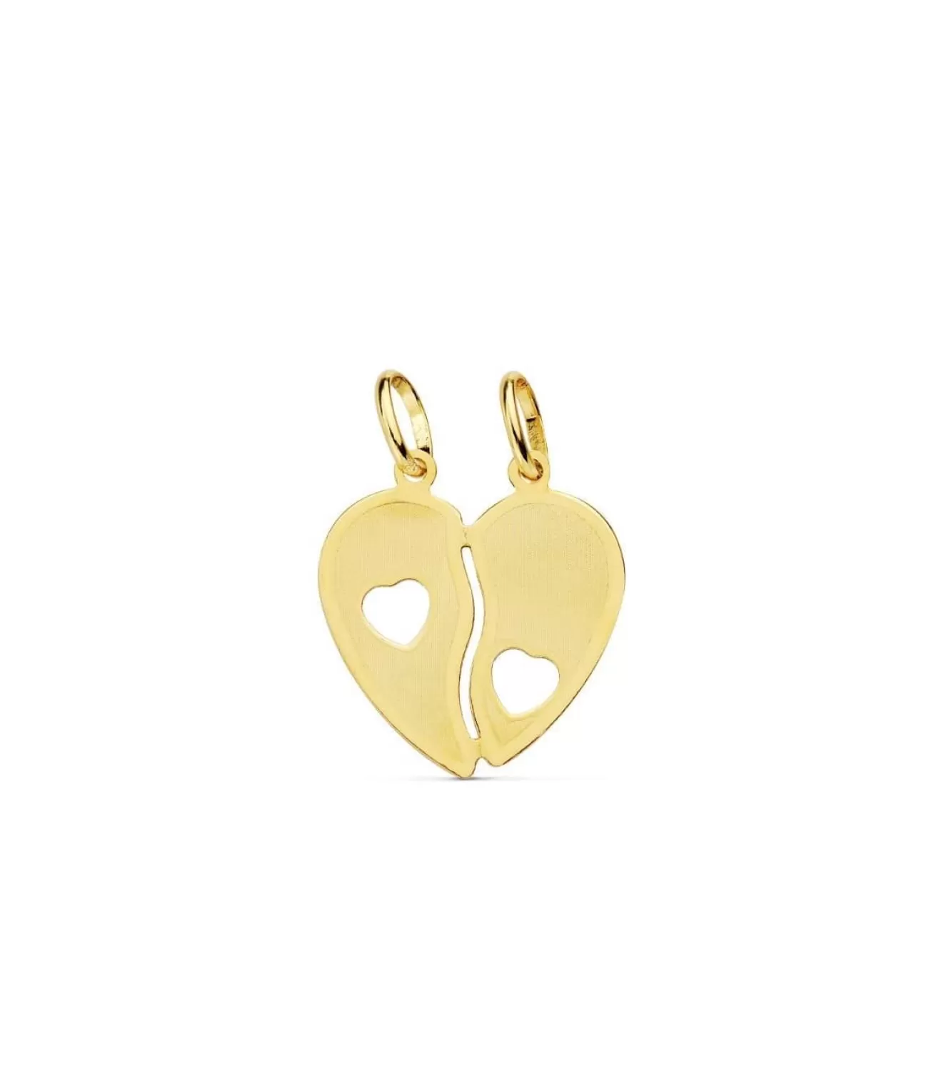 Colgante Corazon Partido Oro 18K<Alda Joyeros Hot