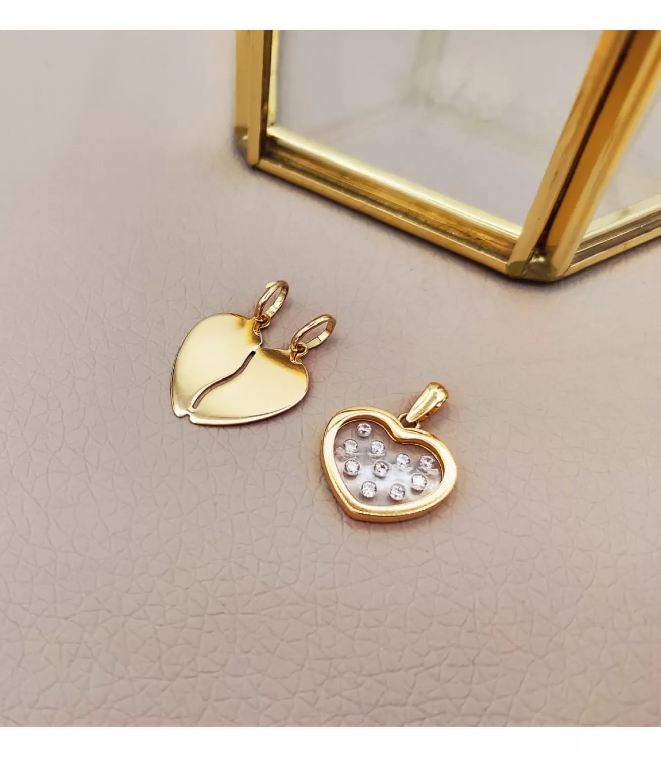 Colgante Corazon Partido Oro Amarillo 18K<Alda Joyeros Best