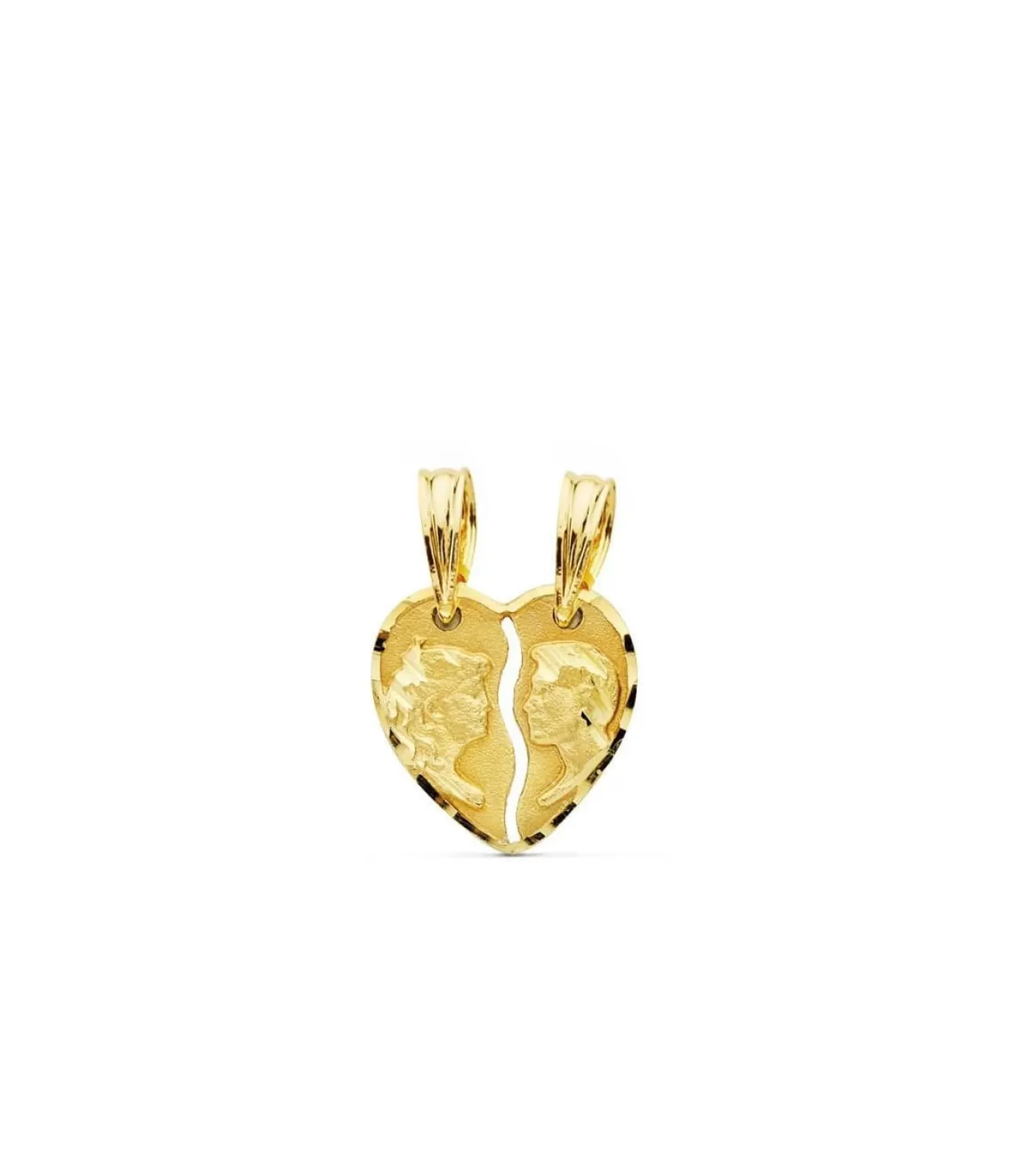 Colgante Corazon Partido Pareja 18 Ktes<Alda Joyeros Sale