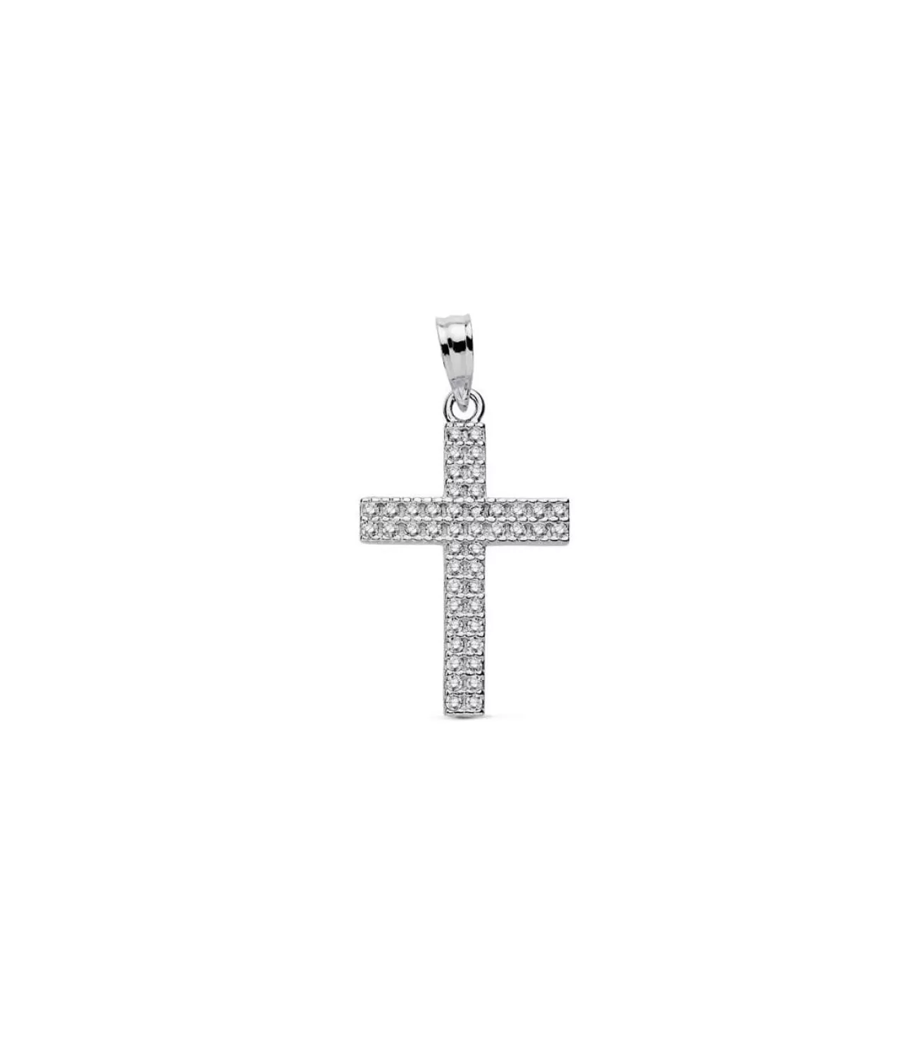 Colgante Cruz 18 Ktes 22 Mm.<Alda Joyeros Online
