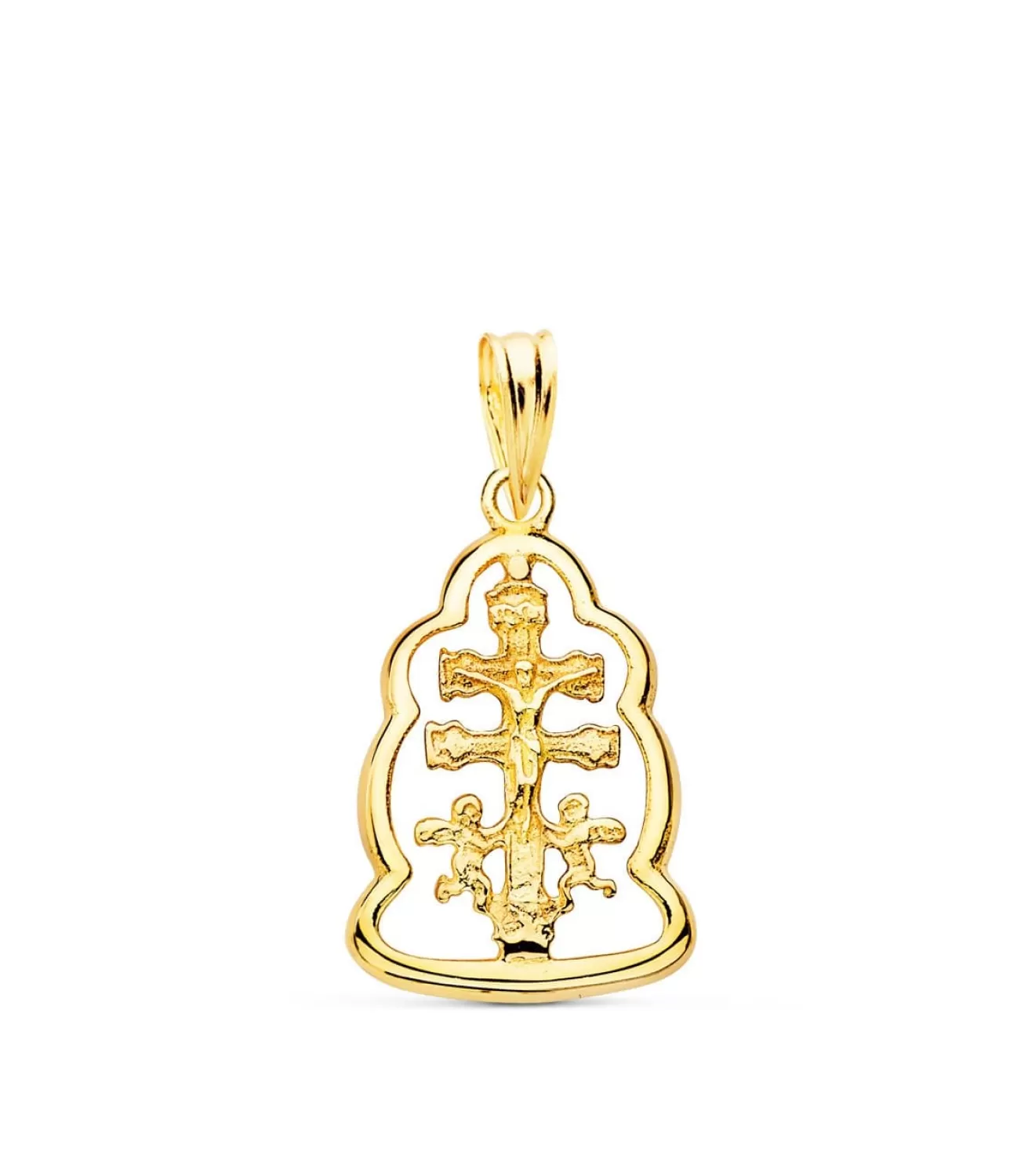 Colgante Cruz Caravaca Cerco Oro 18K 20 Mm<Alda Joyeros Best Sale