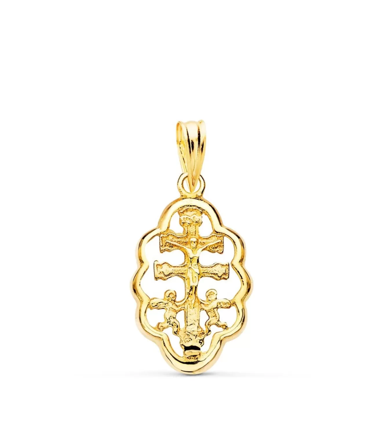 Colgante Cruz Caravaca Oro 18K 18 Mm Cerco<Alda Joyeros Cheap