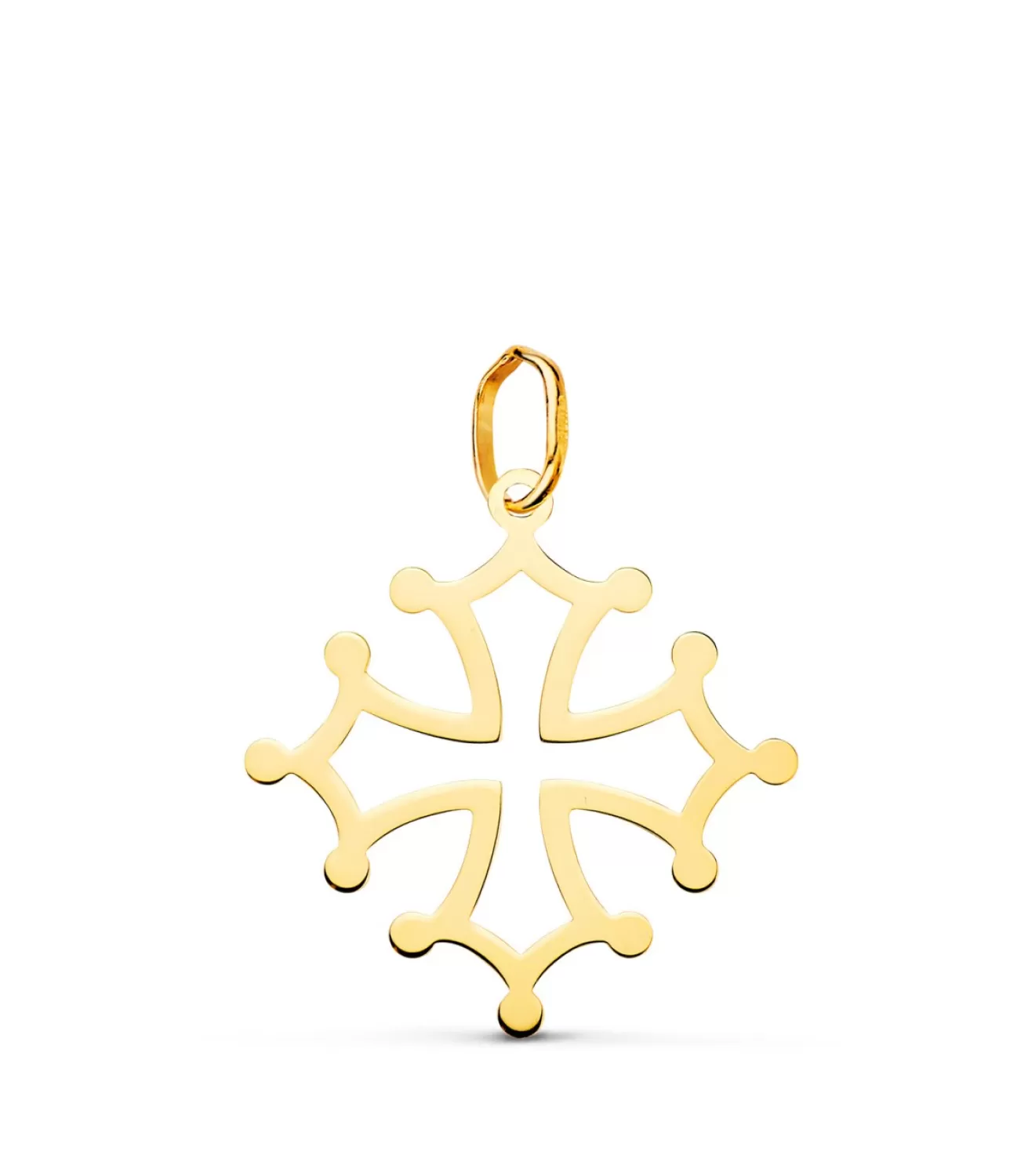 Colgante Cruz De Occitania 21Mm Oro 18K<Alda Joyeros Store
