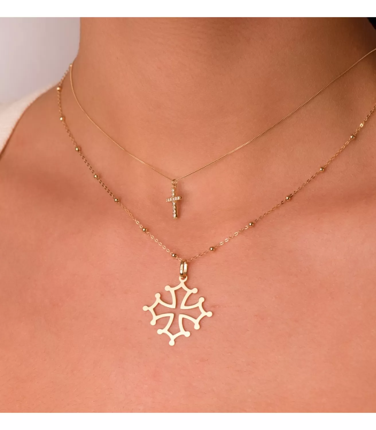 Colgante Cruz De Occitania 26Mm Oro 18K<Alda Joyeros Clearance