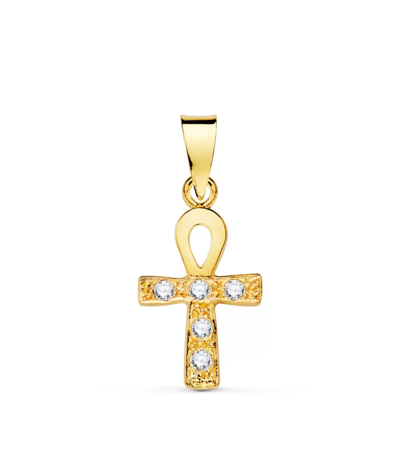 Colgante Cruz Egipcia Oro 18K 14Mm<Alda Joyeros Discount
