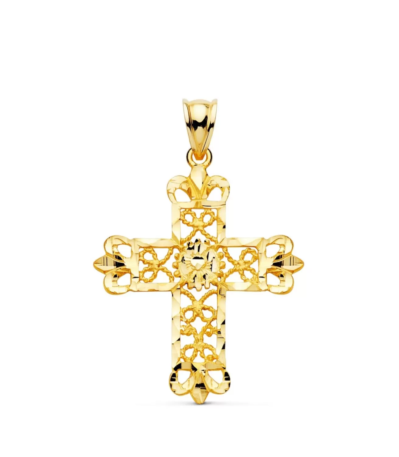 Colgante Cruz Filigrana Oro 18K 35Mm<Alda Joyeros Flash Sale