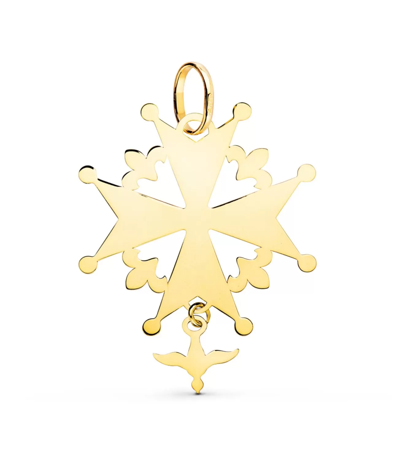 Colgante Cruz Huguenotte 32Mm Oro 18K<Alda Joyeros Best