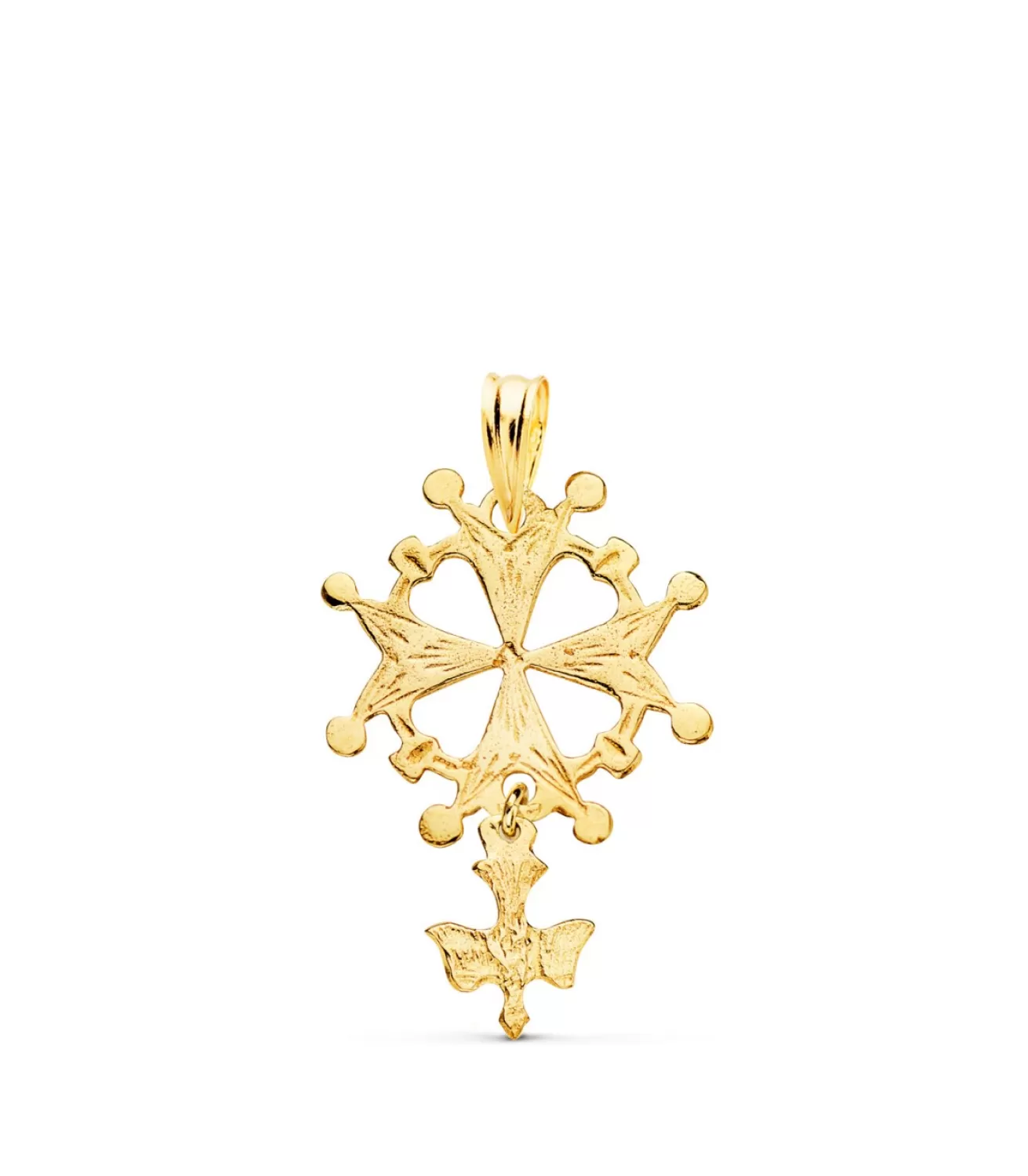 Colgante Cruz Huguenotte Oro 18K 28Mm<Alda Joyeros Online