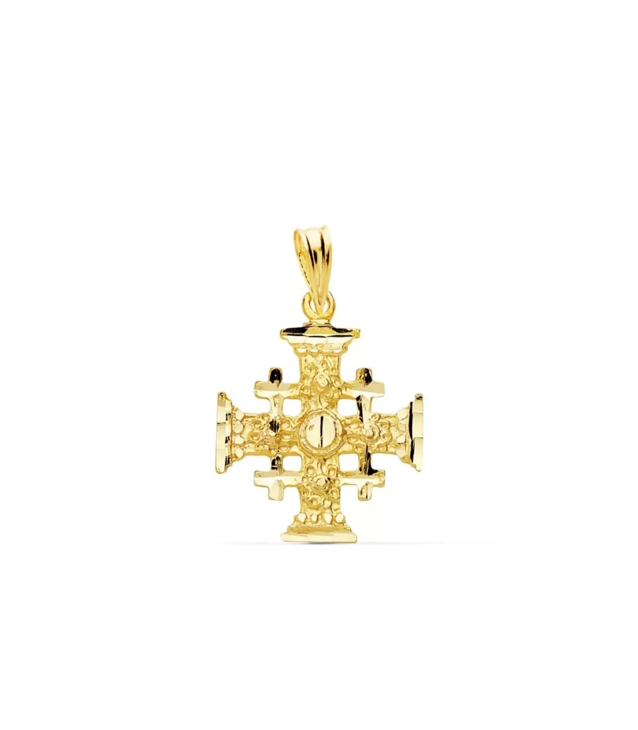Colgante Cruz Jerusalen Oro Amarillo 18 K 17 Mm<Alda Joyeros Flash Sale