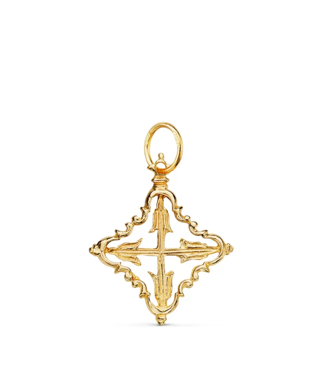 Colgante Cruz Mallorquina Oro 18K 22Mm<Alda Joyeros Store