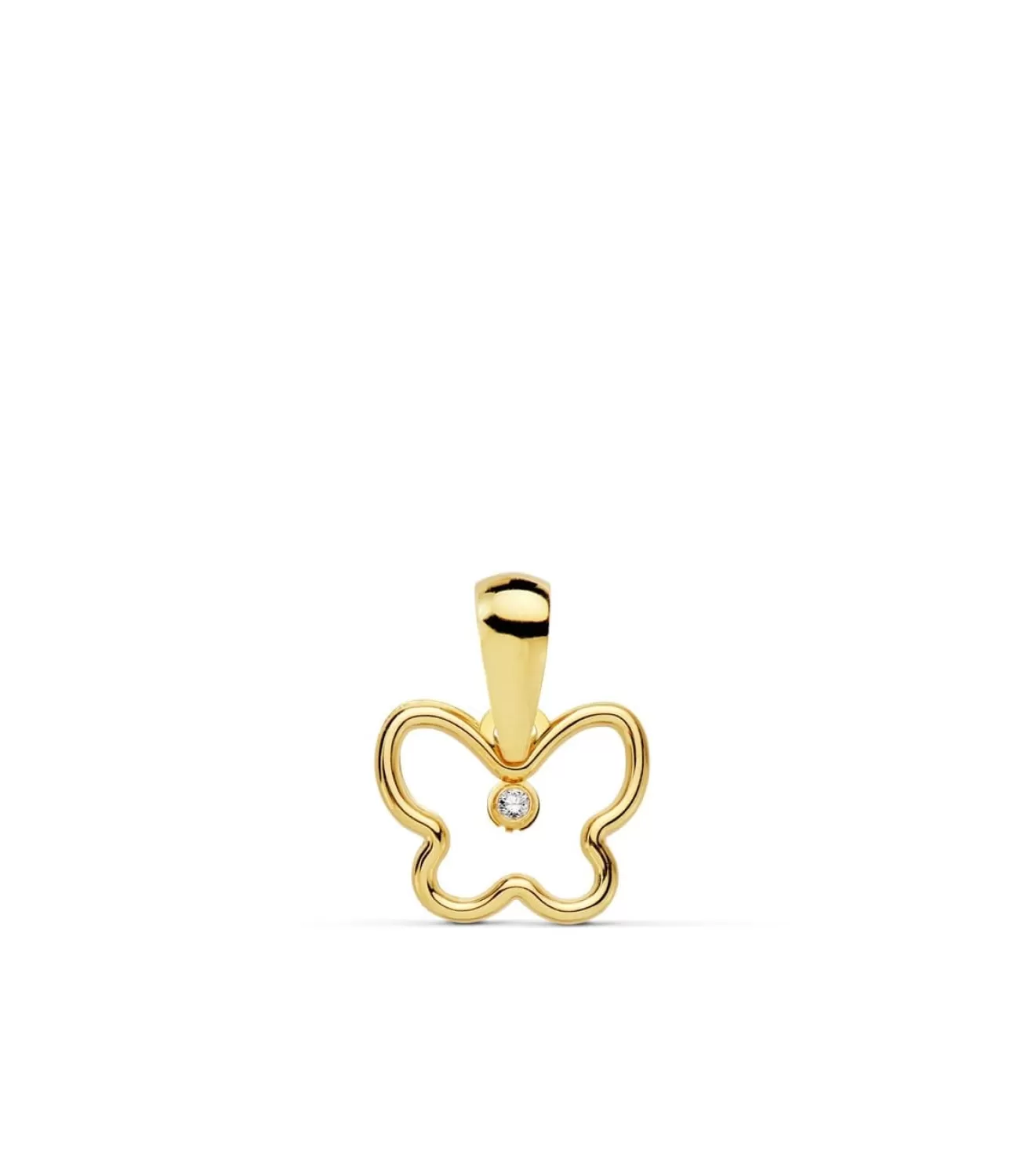 Colgante De Mujer Slim Butterfly Oro 18K 9 Mm<Alda Joyeros Best Sale