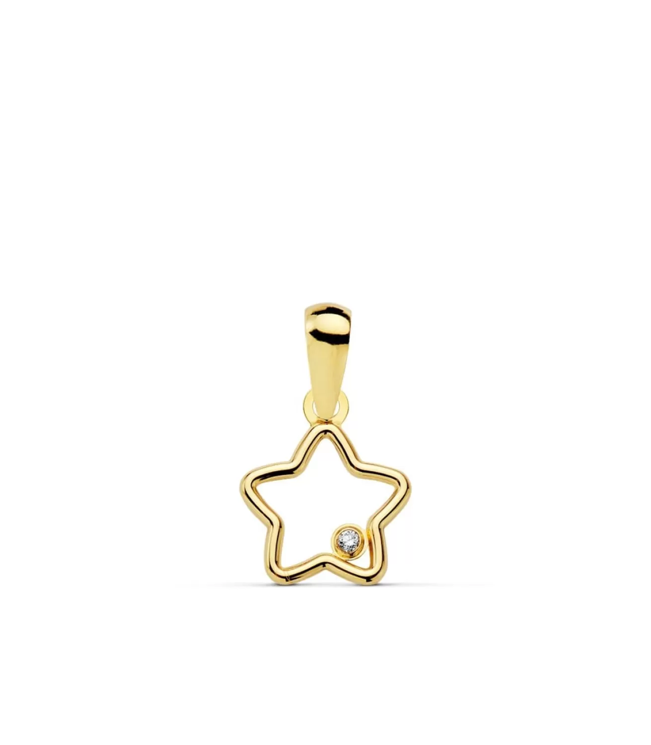 Colgante De Mujer Slim Star Oro 18K 9 Mm<Alda Joyeros Best Sale