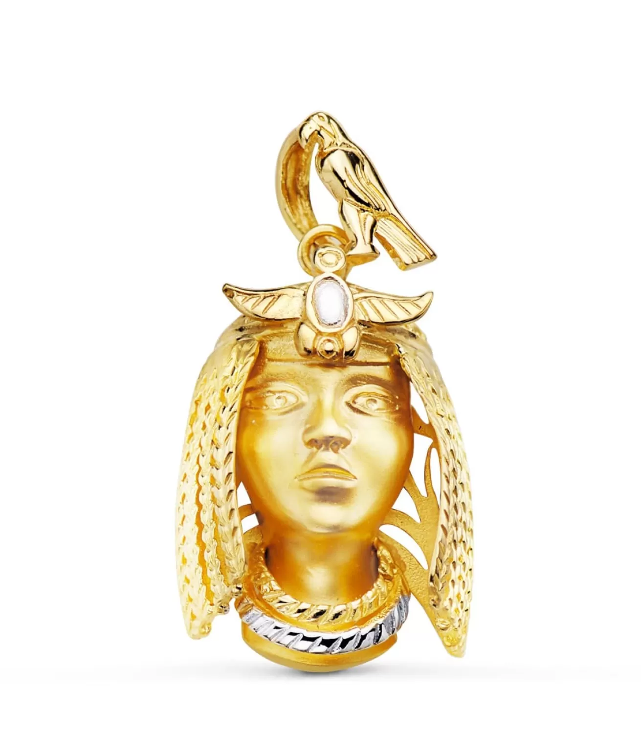 Colgante Egipcio Nefertari Oro Bicolor 18K<Alda Joyeros Store