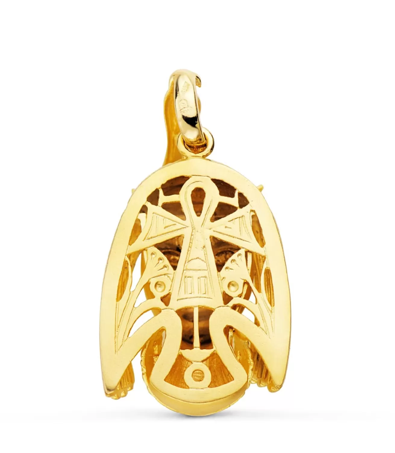 Colgante Egipcio Nefertari Oro Bicolor 18K<Alda Joyeros Store