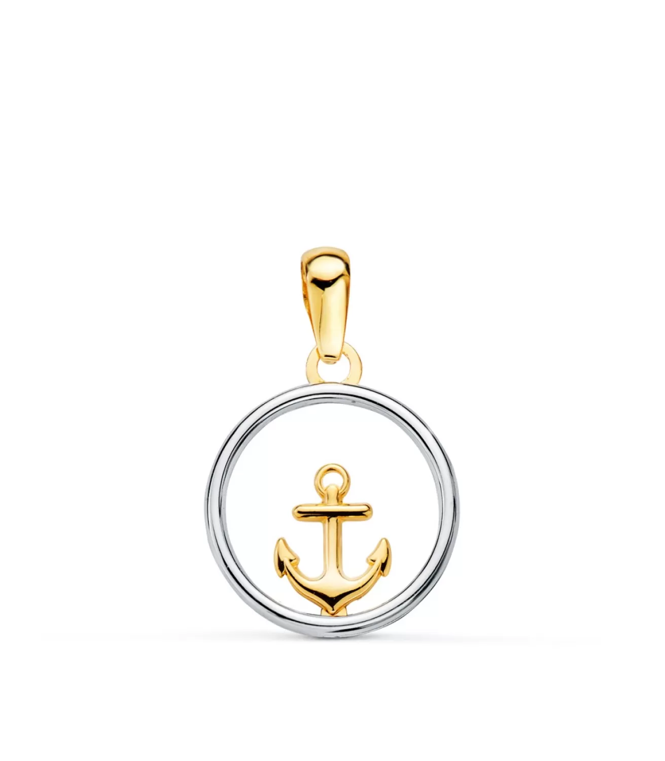 Colgante Enchantment Ancla Oro Bicolor 18K<Alda Joyeros Flash Sale