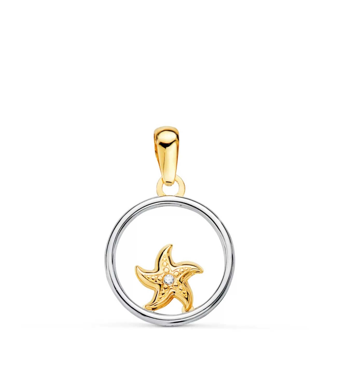 Colgante Enchantment Estrella De Mar Oro Bicolor 18K<Alda Joyeros Outlet