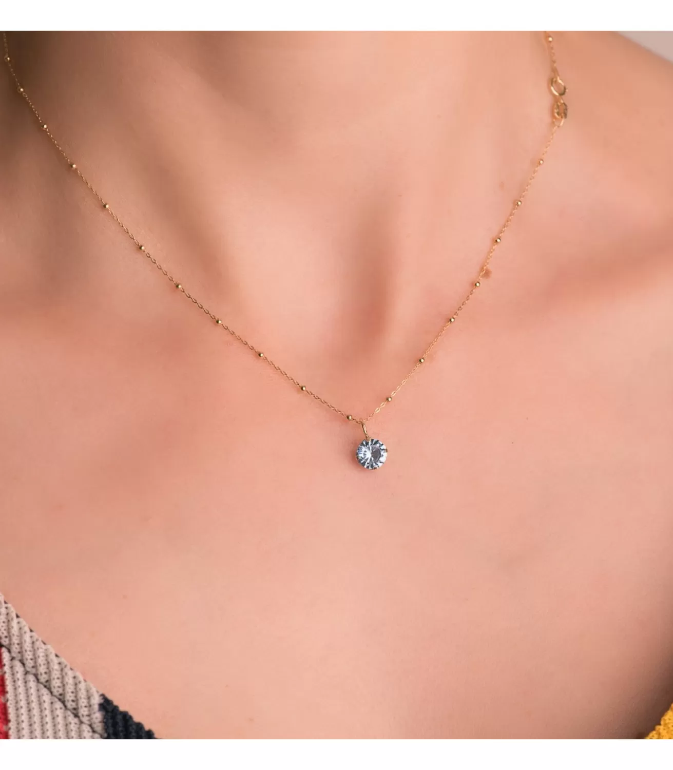 Colgante Enola Oro 18K Aguamarina<Alda Joyeros Outlet