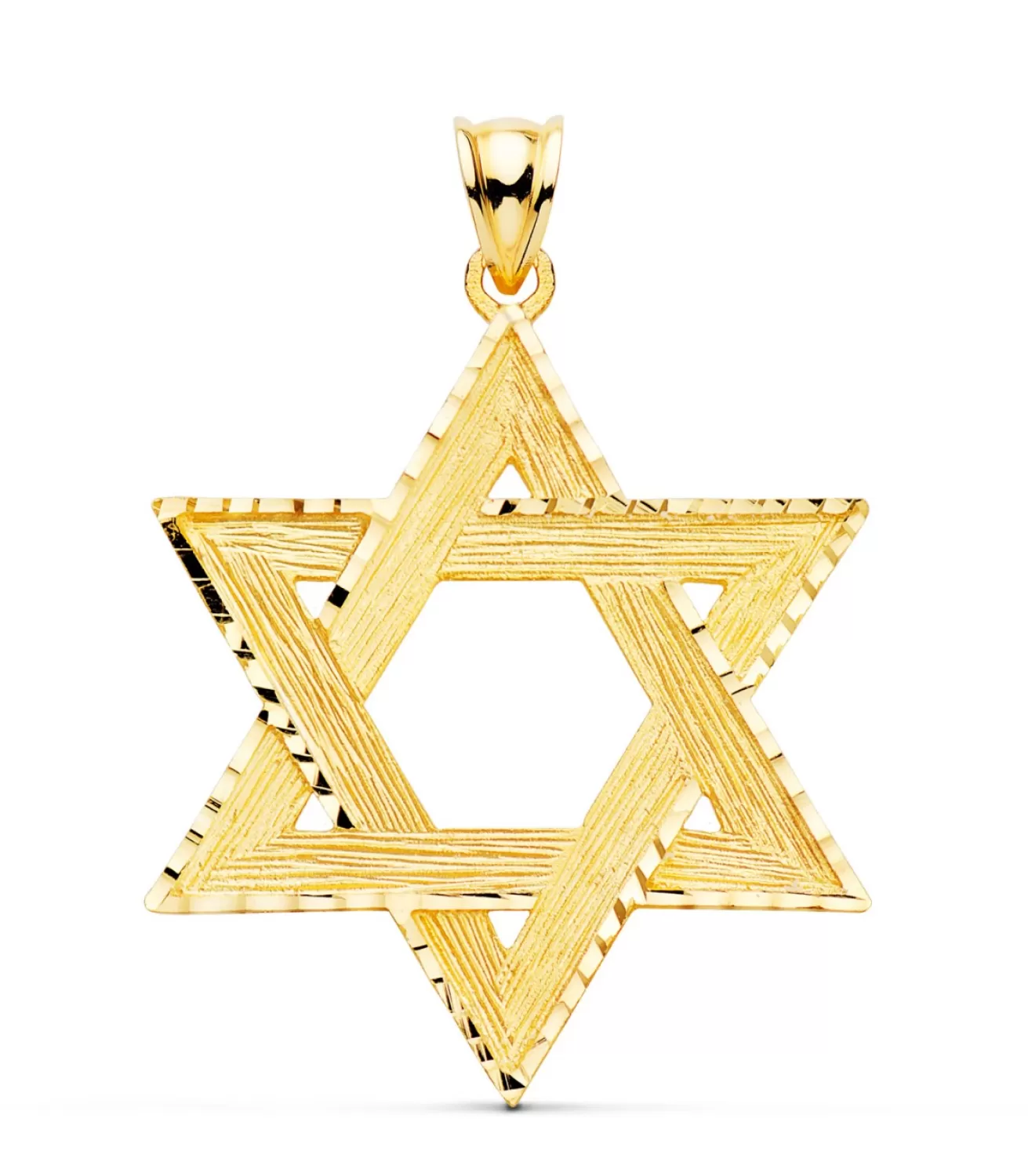 Colgante Estrella De David Oro Amarillo 18K 41Mm<Alda Joyeros Discount