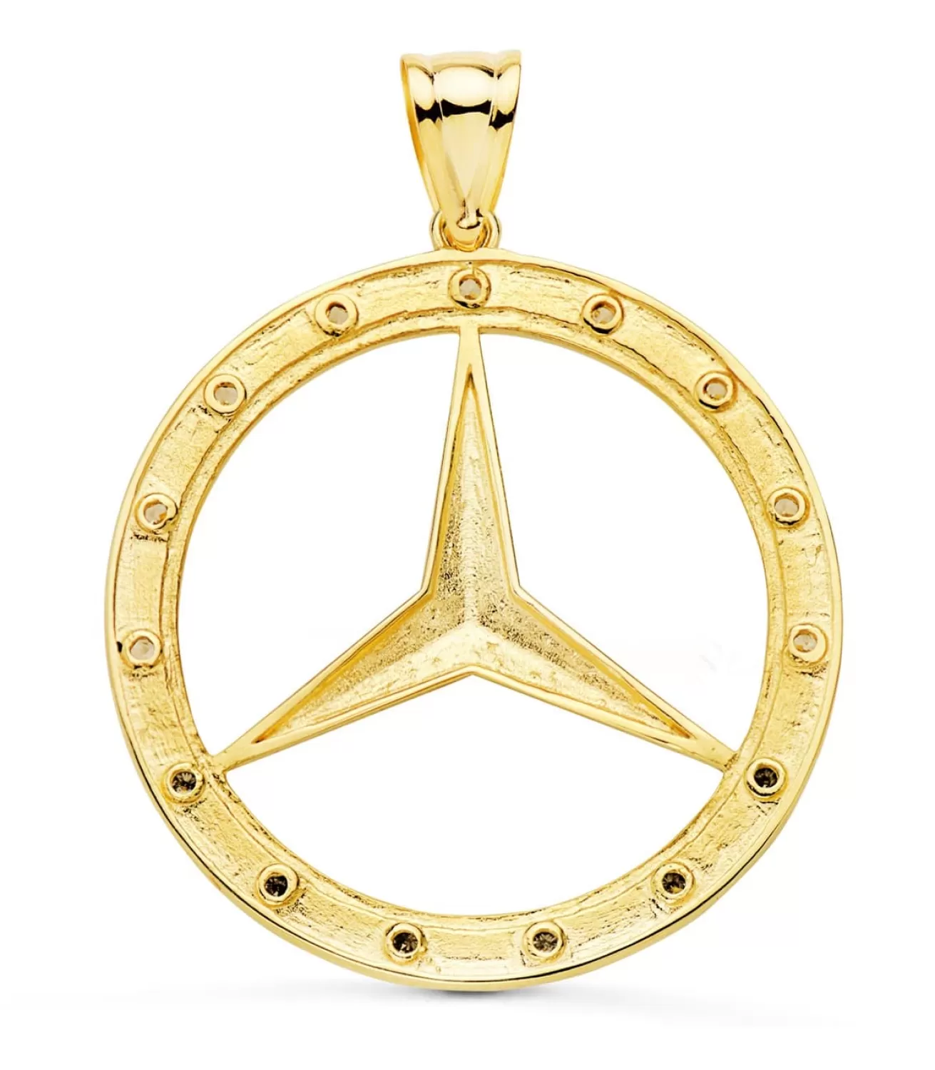 Colgante Estrella Oro Amarillo 18K Circonitas 35Mm<Alda Joyeros Best Sale