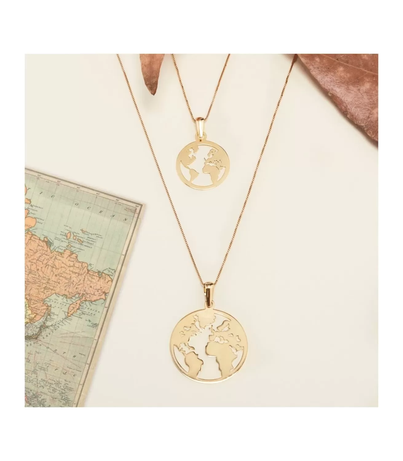 Colgante Flat World Oro Amarillo 18K 20 Mm<Alda Joyeros Outlet